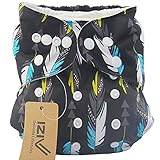 iZiv新生児1厚いおむつ付きオーガニック幼児防水/調整/再利用可能/洗えるポケット布おむつのフィット赤ちゃん0.5-3歳（矢印）