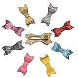 Oujyo ヘアクリップ 　ベビーヘアクリップ　ヘアアクセサリー ギラギラ 子供日 誕生日　プレゼント ８点セット ヘアピン　前髪クリップ　髪留め　髪飾り　 可愛い　キュート 王冠　お宮参り