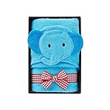 [ミキハウス] MIKIHOUSE 【箱入】フード付きバスタオル 10-8914-560 ブルー