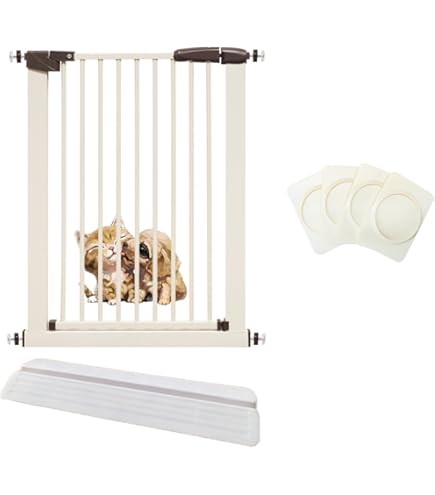 Amazon.co.jp: LIFAXIA ペットゲート 猫 135cm ドア付き ハイタイプ
