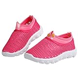 HONEY BLOSSOM ベビー & キッズ 【 カラフル メッシュ シューズ 】 可愛い カラー スリッポン 通気性 スニーカー 軽量 こども 靴 m043 pink 23