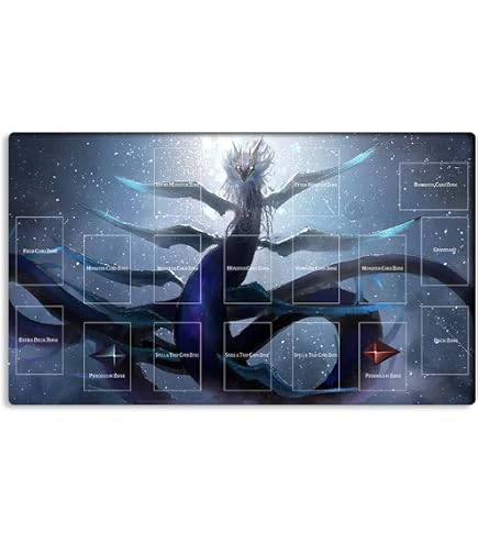 Yu-Gi-Oh! Dark Magician Playmat – TCG/CCG Gaming Mat 600x350mm + Free Bag, Promo Art Signed