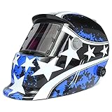 lightboy ソーラー自動暗くなる溶接のヘルメット五芒星のパターン溶接マスク自動遮光溶接ヘルメット