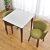 タンスのゲン 【ダイニングテーブル ＋ チェア 2点 セット】 75cm 回転椅子 正方形 北欧 天然木 グリーン 11719221 03