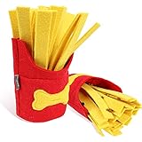 iKiKin 犬おもちゃ 犬用給食器 フライドポテトおもちゃ 音が出る ペット用 犬噛む 訓練道具