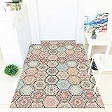 北欧風 玄関マット バスマット 足拭きマット ふわふわ 滑り止め付き 吸水 速乾 泥落としラグ きれいめ 丸洗い 45*75cm 大きいサイズ ウォッシャブル 屋内 屋外 廊下 バスルーム ノンスリップ キッチン ドアマット リビングルーム カラー