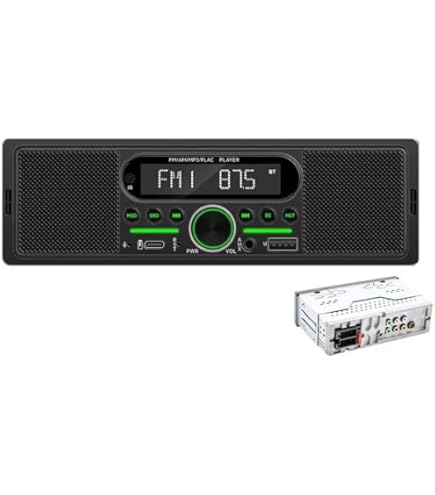 MAXWIN(マックスウィン) メディアプレーヤー Bluetoothデッキ スピーカー 車載 軽トラ 農機 音楽 プレーヤー 1DINSP003 Amazon | MAXWIN(マックスウィン) メディアプレーヤー Bluetooth