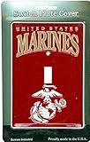 United States Marinesノベルティ単一ライトスイッチカバープレート – 米国海兵隊USMC