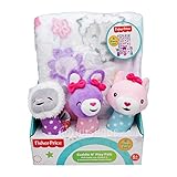 Baby Blanket & 3 Shaker Rattles Lamb Bunny Rabbit Fox Gift Set by Cuddle N Play Pals