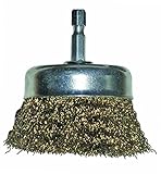 Shark 14033 0.016-Gauge Brass Coated Wire 3-Inch Cup Brush with Hex Mandrel [並行輸入品]