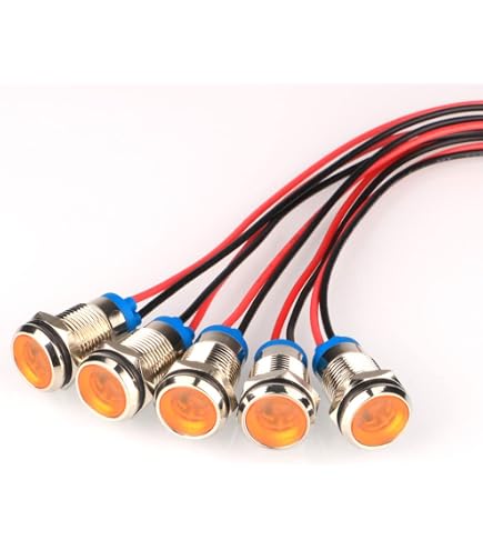 Amazon | KILIGEN 5個 10mm 3V-4.5V-5V-6V-7.5V-9VDC LED 防水