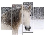 SmartWallArt – 4パネル壁アートペイントhorse-03画像キャンバスのStretched by木製frames-for Living Room Decorまたはギフトとして SWA-A