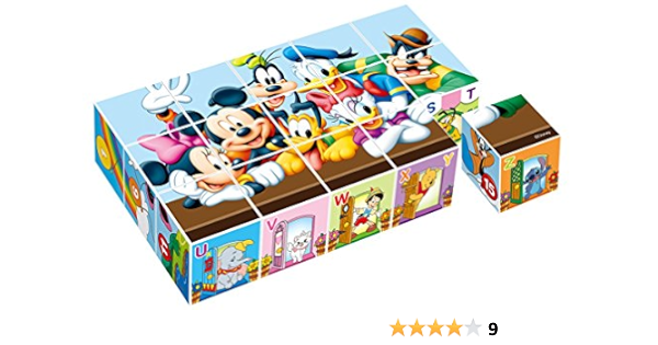 Amazon 15コマ キューブパズル ディズニーキャラクターズ 立体パズル おもちゃ