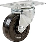 Shepherd Hardware 9487 1-1/4-Inch Rubber Swivel Plate Caster, 30-lb Load Capacity by Shepherd Hardwa