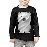 シロクマ クマ 動物 子供服 春秋 長袖 Tシャツ トレーナー 丸い襟 キッズ 男の子 女の子 ベビー おしゃれ カジュアル ファッション 可愛い