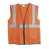 SAS Safety 692-2210 ANSI Class-2 Surveyor's Vest, Orange, X-Large by SAS Safety
