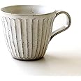 マグカップ おしゃれ 陶器 シンプル 和食器 日本製 白 粉引しのぎマグ [mkn3296]