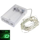 LINSAM ジュエリーライト 電池式 イルミネーション ライト ワイヤー スター LED ワイヤーライト クリスマス/飾り/電飾/クリスマスライト　クリーン＆5M　50LED