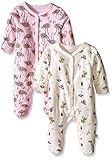 Rosie Pope Baby Girls' 2-Pack The Mermaid In Me Beach and Flamingo Coveralls