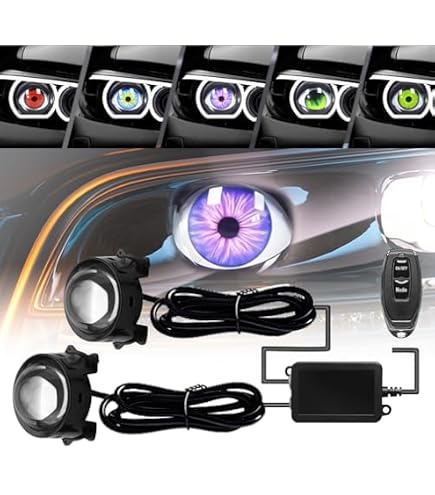 Amazon.co.jp: 2in デビルアイ 悪魔の目 車用ヘッドライト