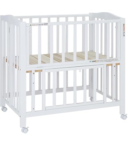 Amazon.co.jp: ヤトミ リビングベッド 2in1 BABY crib HV-01-GR ヤトミ