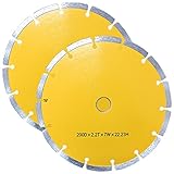 【2枚セット】ダイヤモンドカッター 200mm セグメント 乾式 コンクリート ブロック タイル レンガ 切断用 刃 ダイヤモンド カッター 替刃 替え刃 DC200