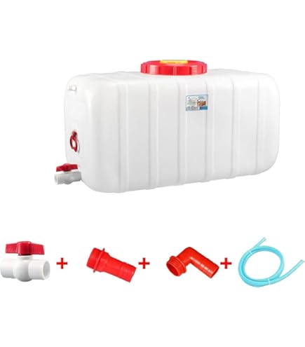 Amazon.co.jp: 最新の プラスチック製の水容器フラット飲料水タンクと