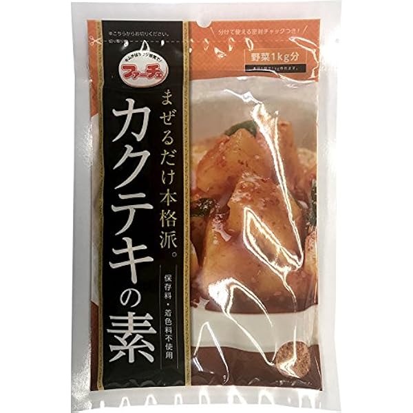 Amazon.co.jp: 4袋【ファーチェ】カクテキの素 「130g」混ぜる