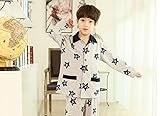 (チェリーレッド) CherryRed 子供 男の子 ファション パジャマ ルームウェア 部屋着 寝間着 上下2点セット 長袖 フリース 春秋向け リラックス 快適 気持ち良い コットン 星 100 