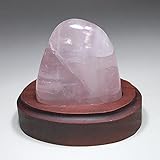 ローズクォーツ ポリッシュ 木製置台付き 2