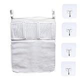 Jolieer お風呂ハンモック オモチャ収納袋 抗菌加工 収納ネット 多用途 子供玩具 片付けネット メッシュバッグ 学習収納 子供部屋収納 水きりがよくてたっぷり収納　 (B)