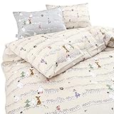 MOOMIN ムーミン 綿100％ 掛布団カバー (ニョロニョロ ベージュ BE, ダブル 190×210㎝)