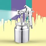 CIKA エアースプレーガン 口径 1.5 mm 吸上式 塗料 塗装 工具 カップ容量 400ml F75
