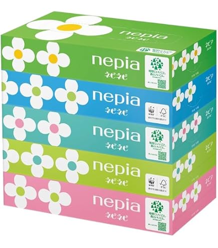 Amazon.co.jp: ネピア ネピネピ ボックスティッシュ ティッシュ 
