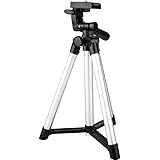 2019最新型スマートフォン対応三脚 超軽量 (シルバー)スマホ用三脚 iphoneやアンドロイドその他スマホに対応 三脚 3WAY雲台搭載 iphoneスタンド スマホスタンド 固定ホルダー付き アルミ素材で