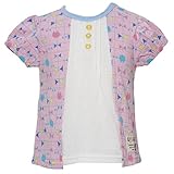 2016年 夏物 UZUCHAT ウズチャット 天竺 重ね着風 半袖Ｔシャツ UZULAND ウズランド ピンク◇95cm