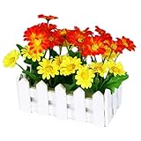 人工花の配置部屋のコンポーネントウッドフェンス花の装飾-B13