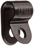 Heavy Duty Nylon Cable Clamp, 0.25" Diameter, 0.5" Width, Black [並行輸入品]