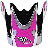Vega Graphic Replacement Visor for Mojave Jr. Off-Road Helmet (Pink) [並行輸入品]