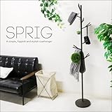 コートハンガー SPRIG スプリグ ポールハンガー アンティーク アンティーク風 スチール アイアン 洋服掛け 帽子掛け フック スタンド モダン シンプル おしゃれ かわいい