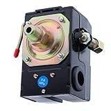 Flameer シングルポート　エアコンプレッサ　圧力スイッチ　コントロールバルブ　SG-5C　黒