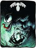Surreal Entertainment CFB-ME-VNM Blanket Marvel Venom Spiderman Fleece Throw New [並行輸入品]