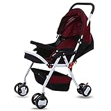 GBlife 背面ベビーカー・バギー 乳母車 折りたたみ式 大型幌 通気性良い 買い物かご/カップホルダー/モスキートネット(蚊帳)付き 新生児~36ヶ月対応 新人母/お母さんへの贈り物/プレゼント 