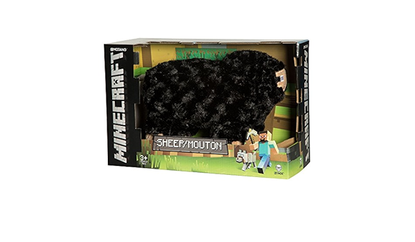 Amazon Jinx マインクラフト 羊 ぬいぐるみ ブラック 長さ10インチ ディスプレイボックス付き ぬいぐるみ おもちゃ