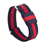 Gemony NATO Strap幅20 mm高級ナイロン編み取り替えDW ペーパーバック版 (20mm, SWB-113D)