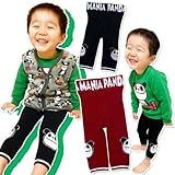 (パンダマニア)PANDA MANIA 2015 丸編み スパッツ レギンス タイツ 95cm レッド