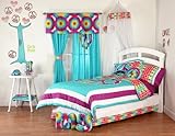 One Grace Place Terrific Tie Dye Twin Bedding Set, 6 Piece [並行輸入品]