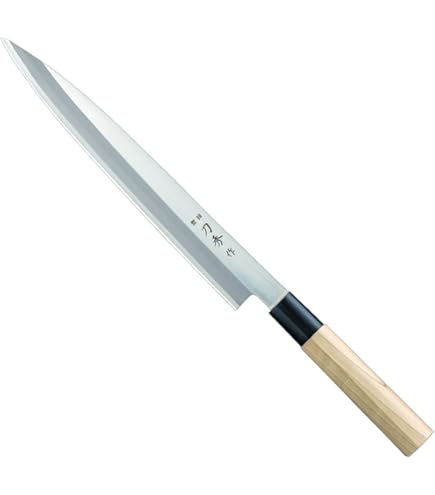 Amazon｜【堺刀司】包丁 岩国作 左利き 刺身包丁21cm 水牛口 A-10506