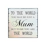 OULII Mothers 'day Wall Plaque Sign Wood Hanging Decor装飾木製看板ママ用