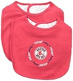 Baby Fanatic Team Color Bibs, Boston Red Sox, 2-Count by Baby Fanatic